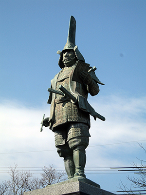 ひばり野蒲生氏郷公銅像
