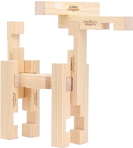日野町の間伐材を使ったオリジナル積み木「KUMINO」